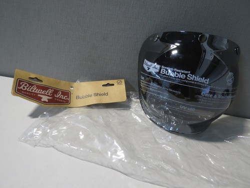NEW Biltwell Replacement Chrome Mirror Anti Fog Bubble Face Shield 0131-0115