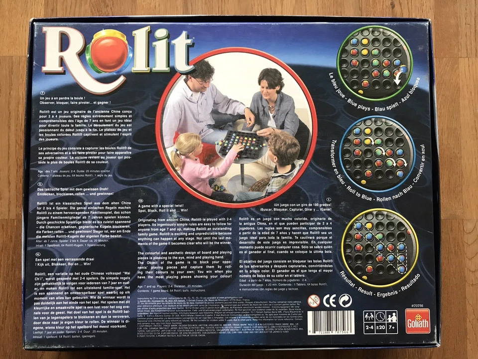 Rolit - Party - Brettspiel mit dem speziellen Dreh / Goliath 1-4 Spieler - Bild 2 von 3