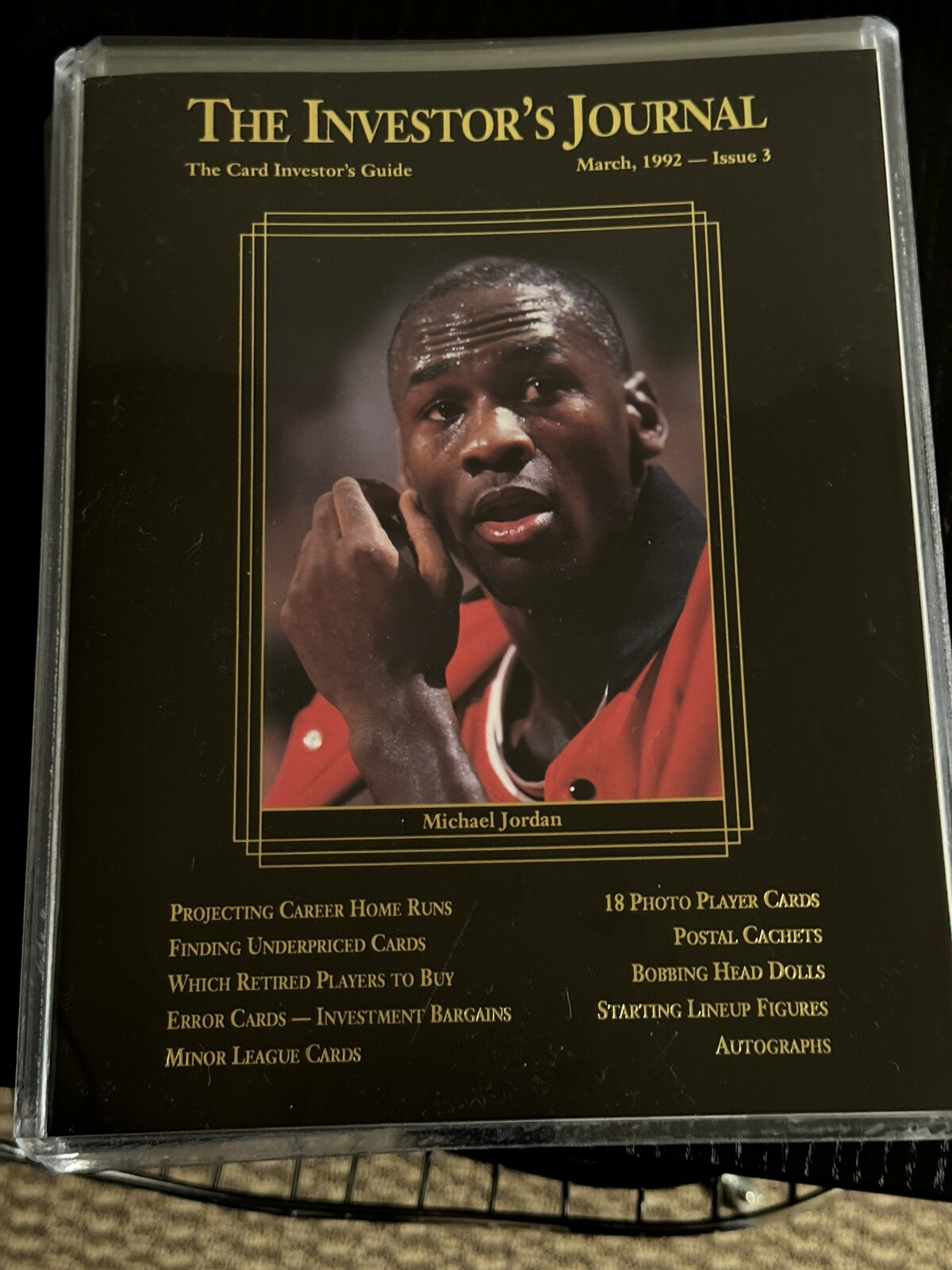 1992 Michael Jordan LOW POP INVESTOR'S JOURNAL  Issue #3 (1 of 17,500 w/cards)