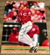 Chris Heisey - Cincinnati Reds Signed Autograph Auto 8x10 MLB Authentic Photo