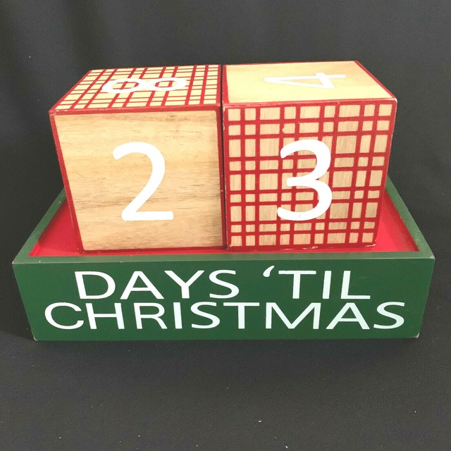 wooden countdown blocks