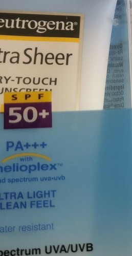 Neutrogena Ultra Sheer Dry-Touch Sunblock Sunscreen Lotion SPF 50 - 3 Oz - Picture 4 of 4