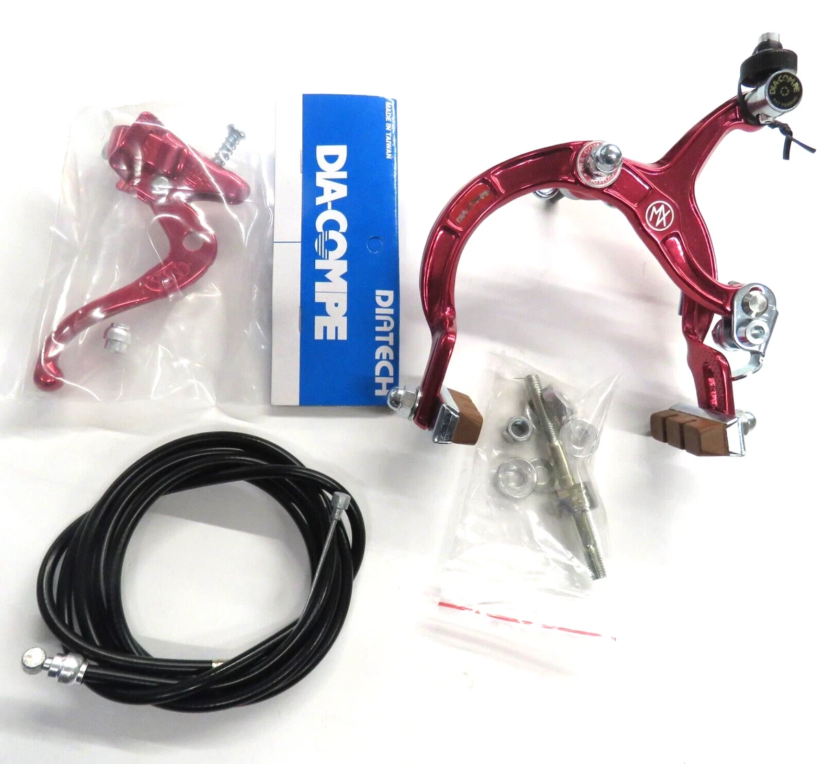 Levier De Frein Velo Kit Frein BMX Dia-Compe MX883 Caliper Mx2 Levier Rouge Authentique 1066276