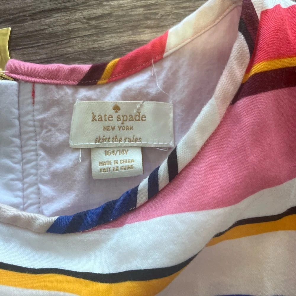 Vestito bambina a righe Kate Spade taglia 14 16