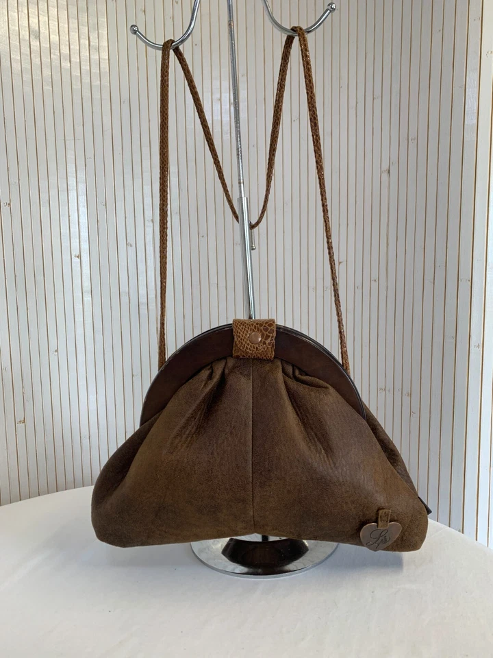 Sac Bandoulière Lollipops Bourse Marron Inspi Vintage S061 - Photo 2/4