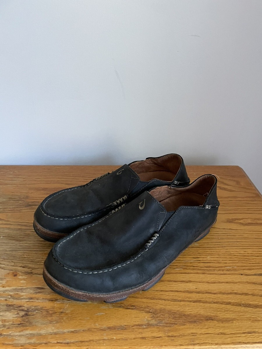 Olukai Moloa Brown Leather Slip-on Penny Loafers Shoes Men\'s Size 9.5 Olukai Moloa. Men main image 3