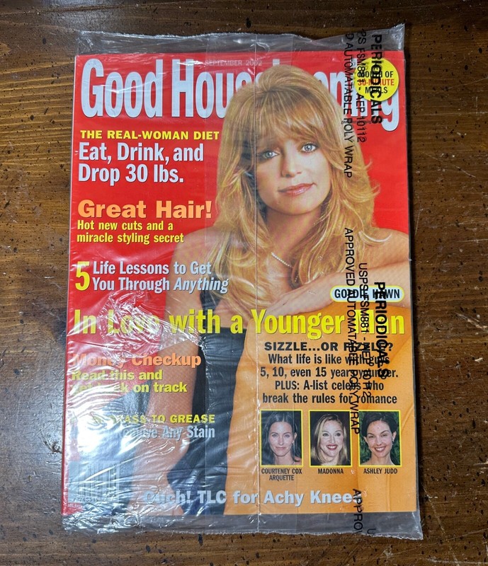 GOOD HOUSEKEEPING MAGAZINE 9 (Never open in mailer - GOLDIE HAWN  SEPTEMBER 2002