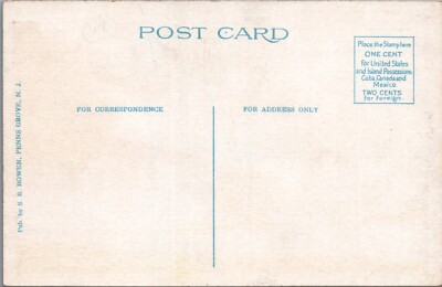 Old Riverside Club House, Penns Grove, New Jersey, NJ Postcard
