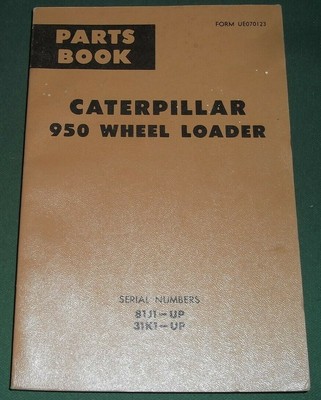 CAT CATERPILLAR 950 WHEEL LOADER PARTS MANUAL BOOK S/N 81J 31K | eBay