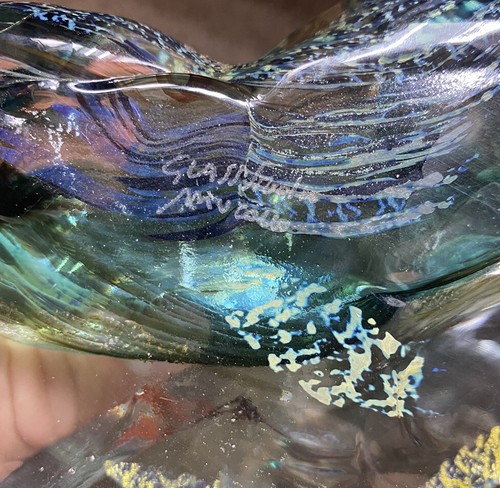 Atemberaubender Vintage Murano Glas Studio Kunst Glas Fisch Aquarium Korallenriff Briefbeschwerer - Bild 12 von 14