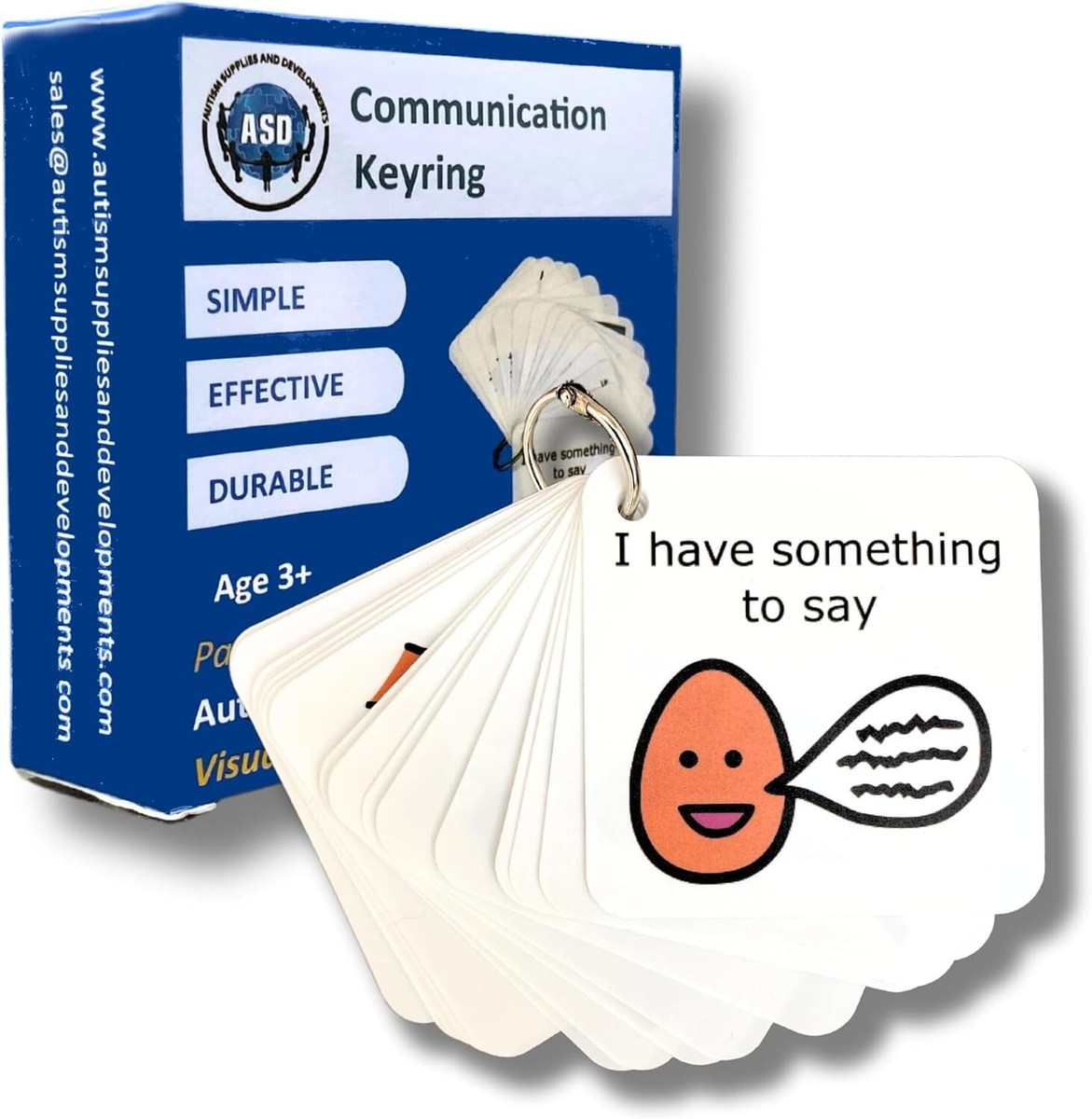 Nonverbal Communication Autism Communication Cards Lanyard - Nonverbal ...