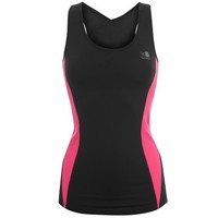 Karrimor Long Bra Top Ladies Sports Vest Activewear Sleeveles Black/pink Size 14 Karrimor Long Bra Top Ladies Sports Vest Activewear Sleeveles Black/pink Size 14