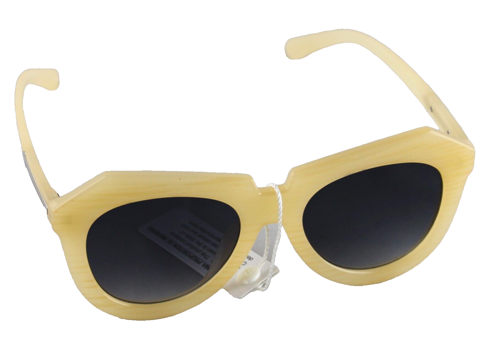 Retro Butterfly Oversized Ivory Sunglasses for Women & Men-image