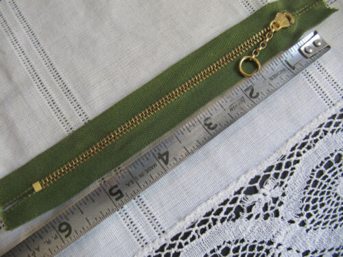 (25) Talon Falcon 6" GREEN Brass Metal Ring Chain Pull vtg Pocket Zipper lot NOS - Picture 7 of 16