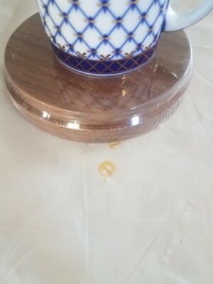 Coaster 5-1/2 in. Wooden. Candle Heat Plate Wood Décor Plate Serving Plate 