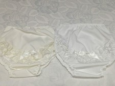 BABY GIRLS BRODERIE ANGLAISE FRILLY KNICKERS/PANTS FOR CHRISTENING/WEDDING/PARTY
