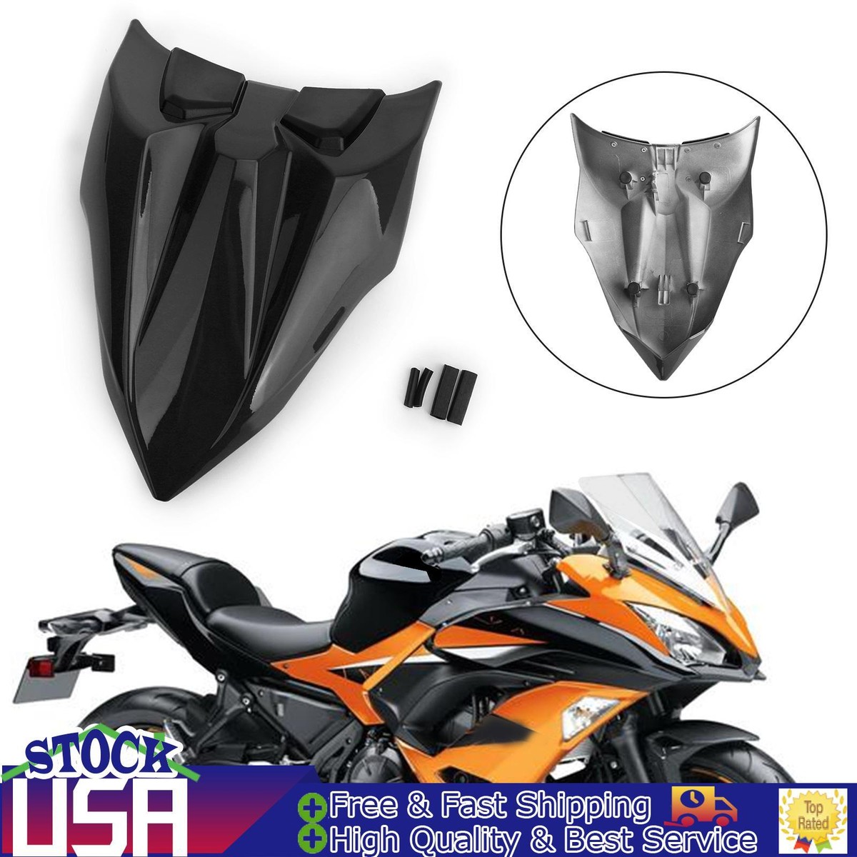 Motorcycle Rear Seat Fairing Cover Cowl For Kawasaki Z650 Ninja