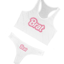 Brat Glitter Lingerie Set Yes Daddys Girl Slut Clothes Little Space Outfit