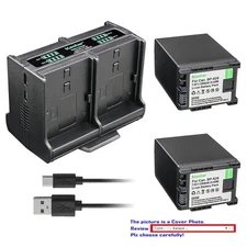 Kastar Battery Quadruple Charger for Canon BP-820 BP820, BP-828 BP828 Battery