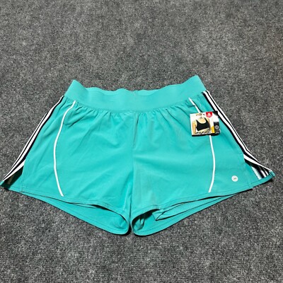 NEW Avia Shorts Womens Small Teal Blue Pull On Stretch Breathable  Activewear