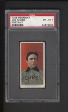 1909 T206 Piedmont 150 Tobacco Joe Tinker PSA Portrait.