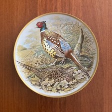 Franklin Porcelain Sammelteller Gamebirds / Wildv&ouml;gel - Pheasant / Fasan 1979