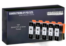 5 cartucce inchiostro per Canon Pixma IX6550 IP4850 IP4950 MG5150 MG5250 MG5350 BK
