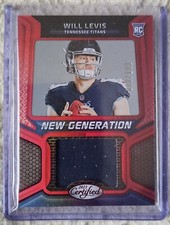 2023 Panini Certified Will Levis Jersey RC Mirror RED New Generation 8/199 1/1
