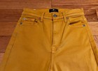 Seven for all mankind ladies size 24 mustard skinny stretch jeans pants — photo 3