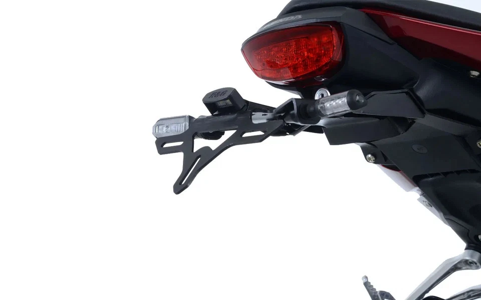 SOPORTE DE PLACA DE MATRICULA R&G PARA HONDA CB 125 R 2018 > 2023 NEGRO LP0252BK - Imagen 2 de 2