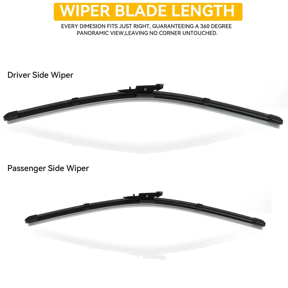 2 peças lâminas de limpador planas para pára-brisa dianteiro para Chevrolet Traverse 2012-2017 24"21" - Imagem 3 de 4