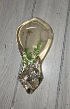 Vintage Lucite Sea Theme Spoon Rest Starfish Coral Sand Design Gifts Beach House