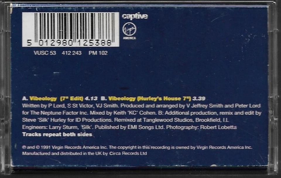 Paula Abdul Vibeology CASSETTE SINGLE Electronic Pop House - Image 3 of 4