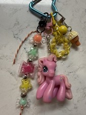 Vintage Miniature My Little Pony Pinkie Pie Keychain