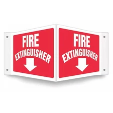 Condor 480Z39 High Visibility Safety Sign, 8 In Height, 18 In Width, Petg,