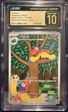 [CGC Pristine 10] Archen 131/086 Illustration Rare Holo White Flare Pokemon TCG