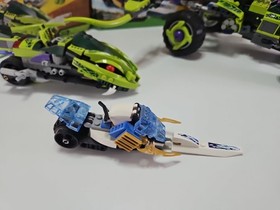 Lego Ninjago 9445 Fangpyre Truck Ambush & 9447 Lashas Bite Cycle Parts & Box Lot