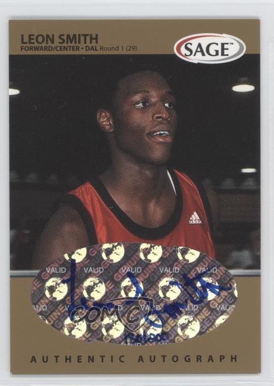 1999 Sage Gold 180/200 Leon Smith #A45 Auto 0a1