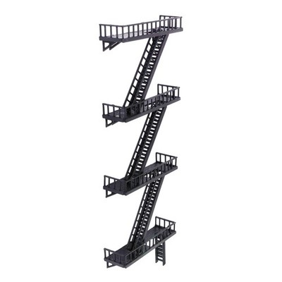 Outland Models Miniatures Fire Escape Stairs Set 1:64 S Scale