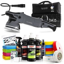 Exzenter Poliermaschine chemicalworkz DA15 Pro mit Sonax Politurset 20-tlg.