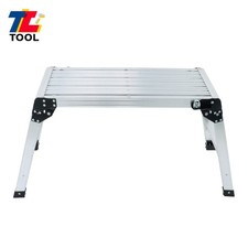 Work Platform 30" Heavy Duty Foldable Aluminum Step Ladder 330 Lbs Capacity