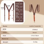 Tourbon Men's Suspenders Y Back Adjustable Leather Y-Shaped Hooks Pants Braces — photo 10