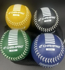 Champro Set of 4 Weighted Training and Conditioning Softballs New In Bag