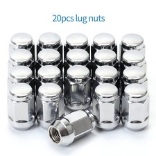 20pc 12-20x35 Ford Lug Nut Chrome 19mm Hex Fit F150 F100 Explorer Edge 20pc 12-20x35 Ford Lug Nut Chrome 19mm Hex Fit F150 F100 Explorer Edge