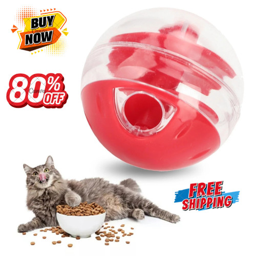 Cat Toys Cat Treat Dispensing Ball Pet Slow Feeder Indoor Playing Interactive