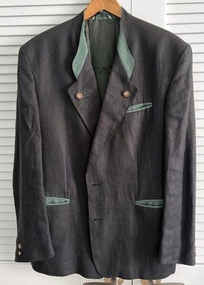 Men's Austrian Bavarian Jacket Traunsee Trachten Hunting Sport Coat Oktoberfest