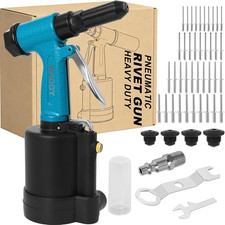 Air Rivet Gun Kit3500 Lbf Pneumatic Rivet Gun Heavy Duty Air Riveter With 4 Nose Air Rivet Gun Kit3500 Lbf Pneumatic Rivet Gun Heavy Duty Air Riveter With 4 Nose