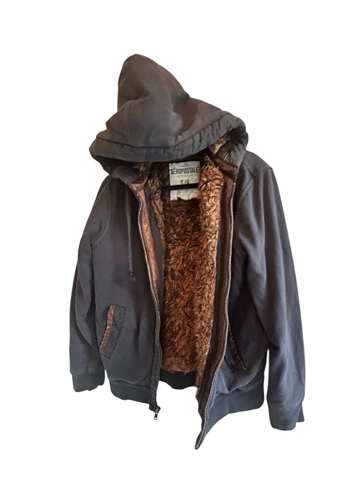 Y2K VINTAGE Aeropostale Fur Lined Men's Jacket Size A - Image 4 of 4