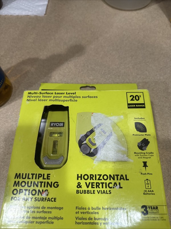 RYOBI ELL1750 Multi Surface Laser Level Lightweight Laser