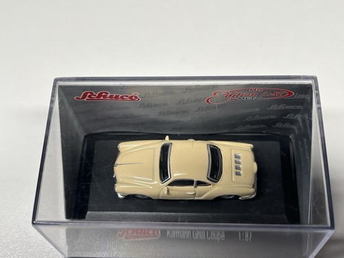 SCHUCO 1:87 KARMANN GHIA COUPE CREAM HO / OO MODEL RAIL DIECAST MODEL CAR - Picture 17 of 19